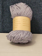 ThinkThings Milk Cotton Yarn | Soft Silver Grey 50g Skein Anti-Pilling