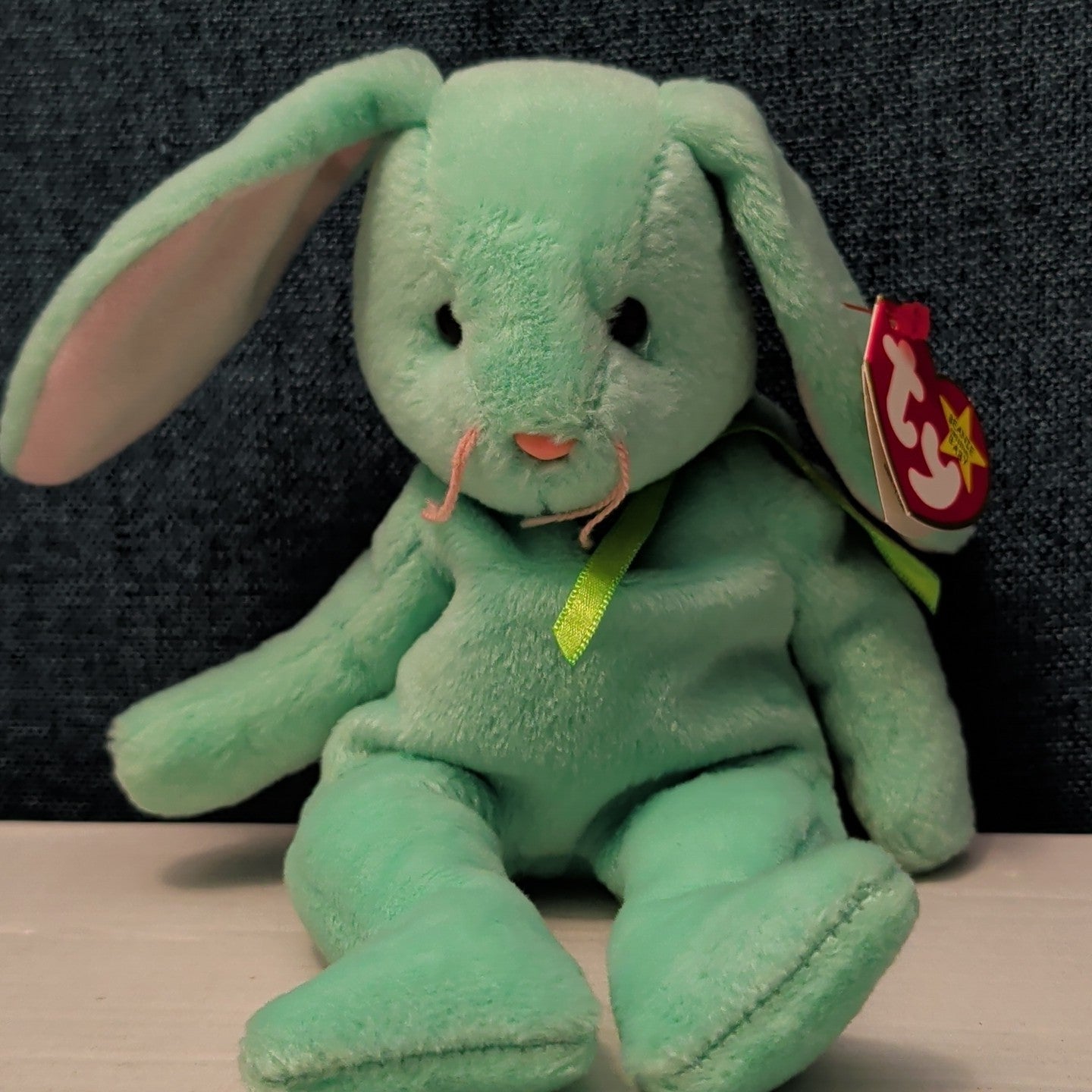Ty Beanie Baby HIPPITY the Bunny | Retired 1997/1998 | 5th Gen Tag Mint Green