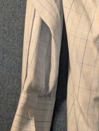 Van Heusen Wrinkle Free Broadcloth Dress Shirt Men's 16 (34/35) Light Blue Plaid