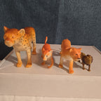 Plastic Animal Figures Toy Lot 24pc Safari Farm Zoo Animals