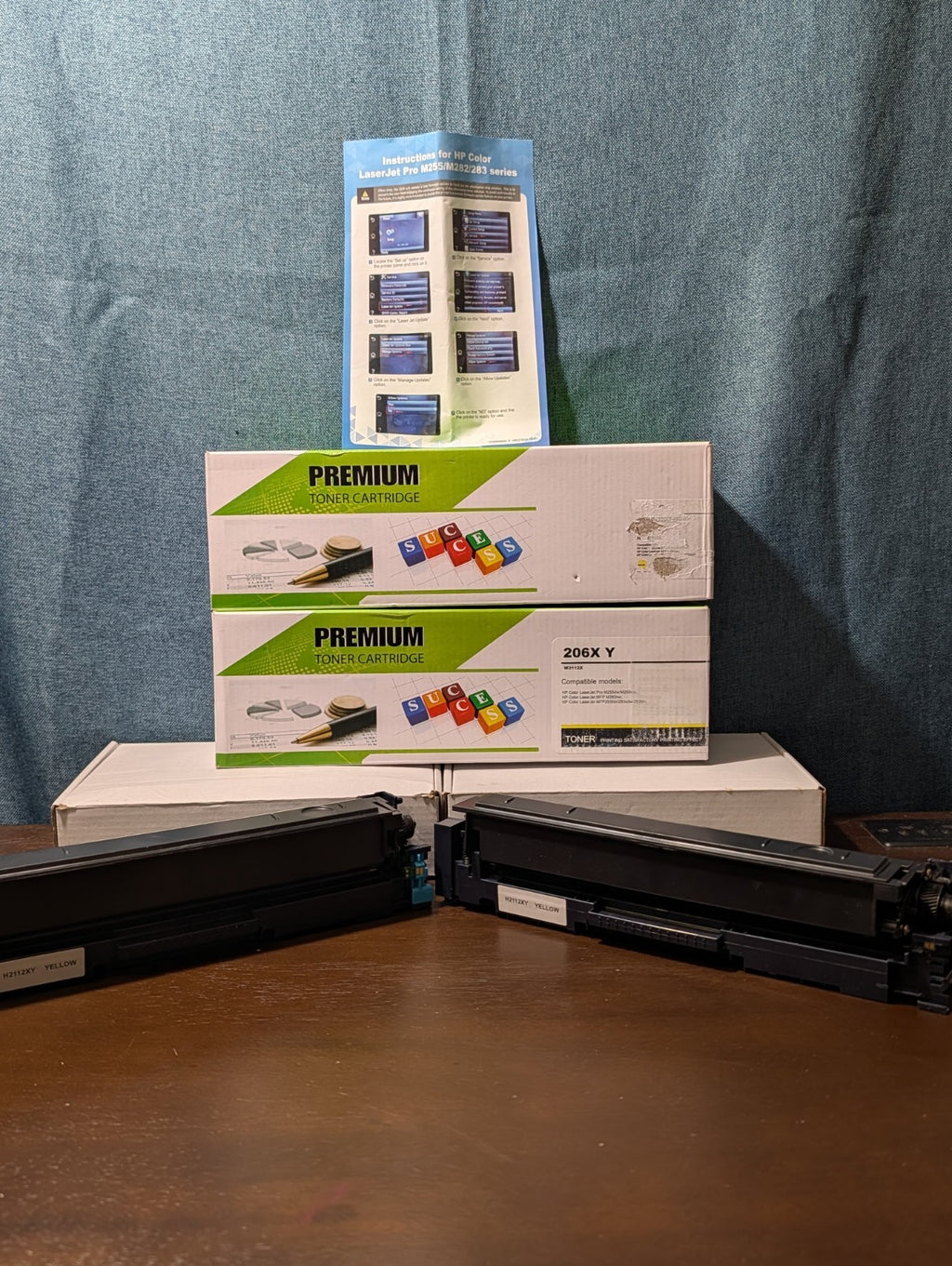 Compatible HP 206X Toner Lot (1 Black, 2 Yellow) | High Yield W2110X, W2112X