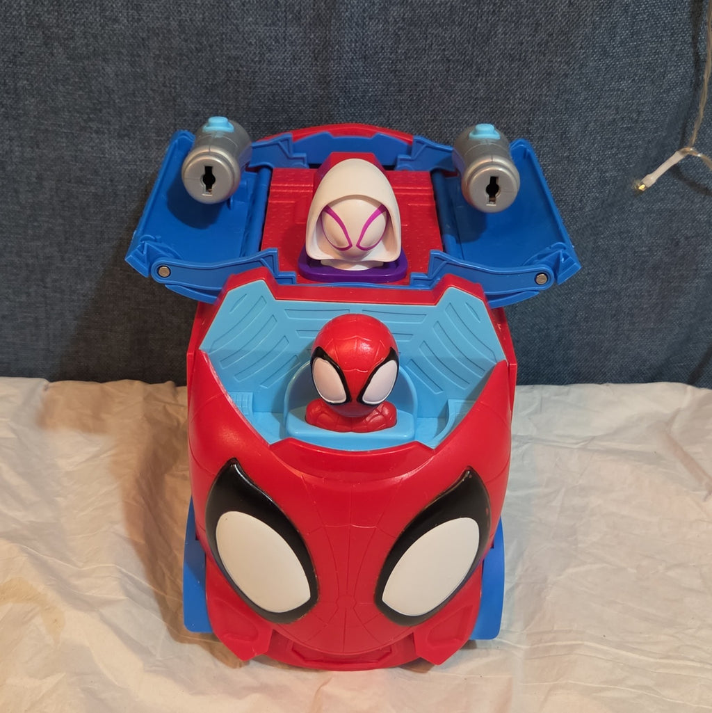 Spidey & His Amazing Friends Web Spinning Hauler Transforming Vehicle 3 In 1