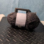 Loops & Threads Dewdrops Yarn #14 Jet Black Sequins Mohair Bulky DISCONTINUED