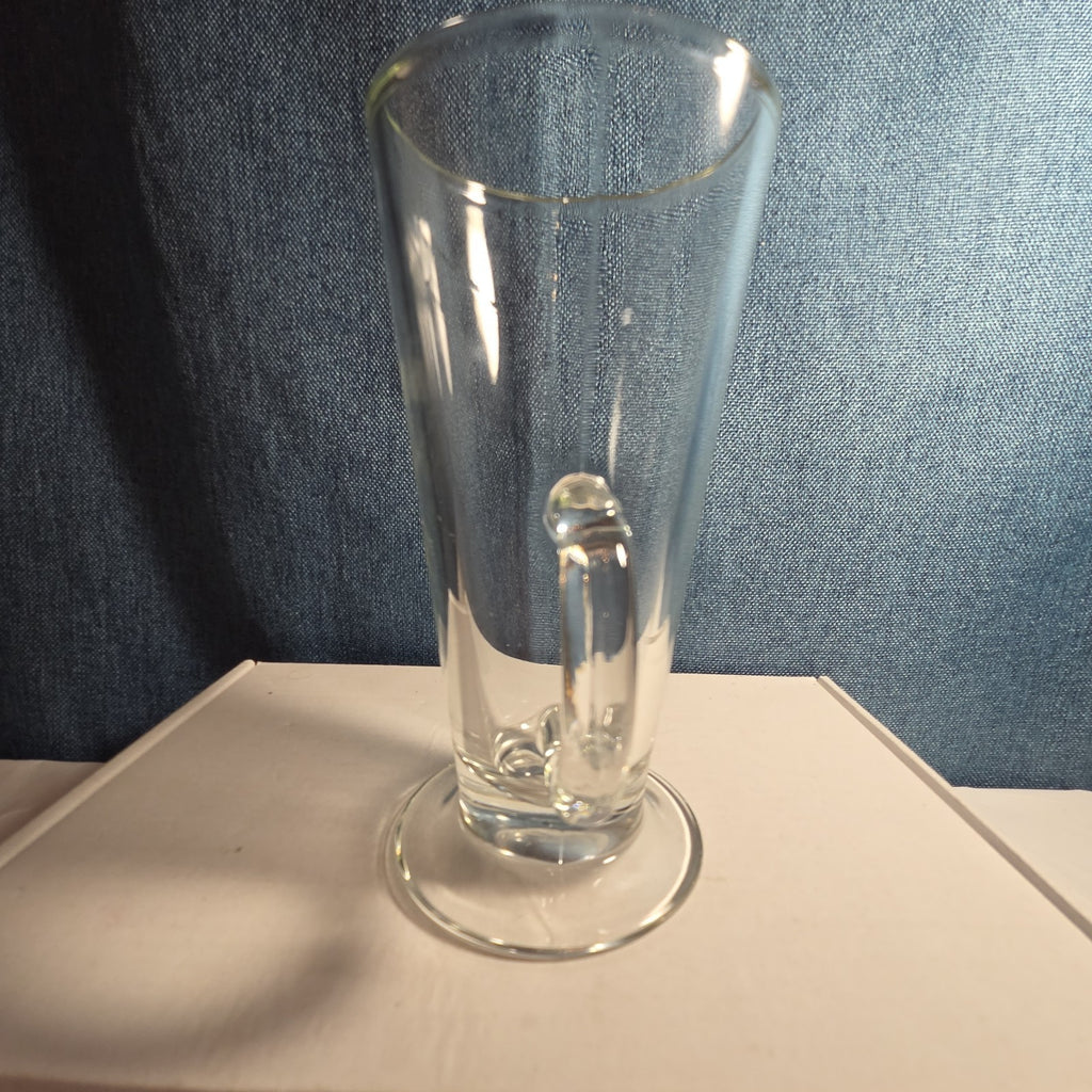 Clear Glass Irish Coffee Mug 6" Footed Latte Hot Toddy Cafe Cup Replacement