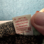 Cheeks Ty Beanie Baby 1999 Retired Baboon Monkey with Tag Protector NEW