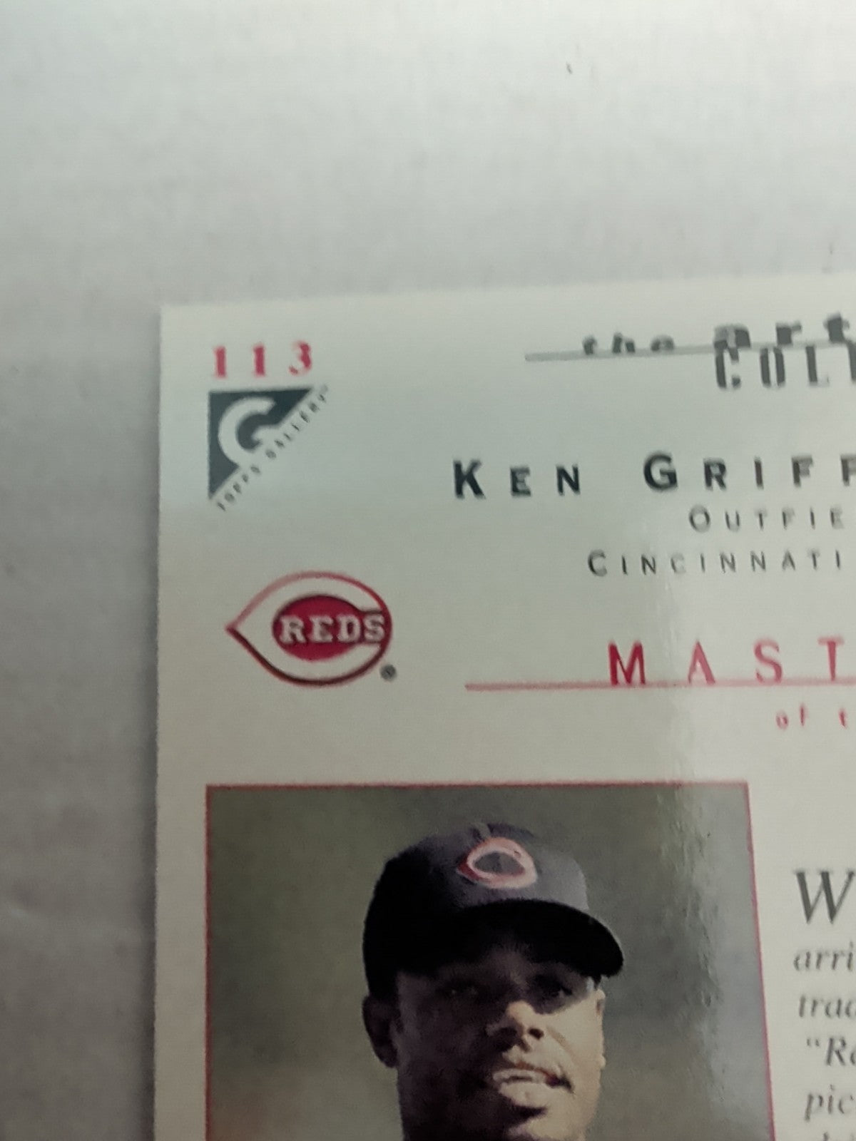 2000 Topps Gallery - Masters of the Game Ken Griffey Jr #113
