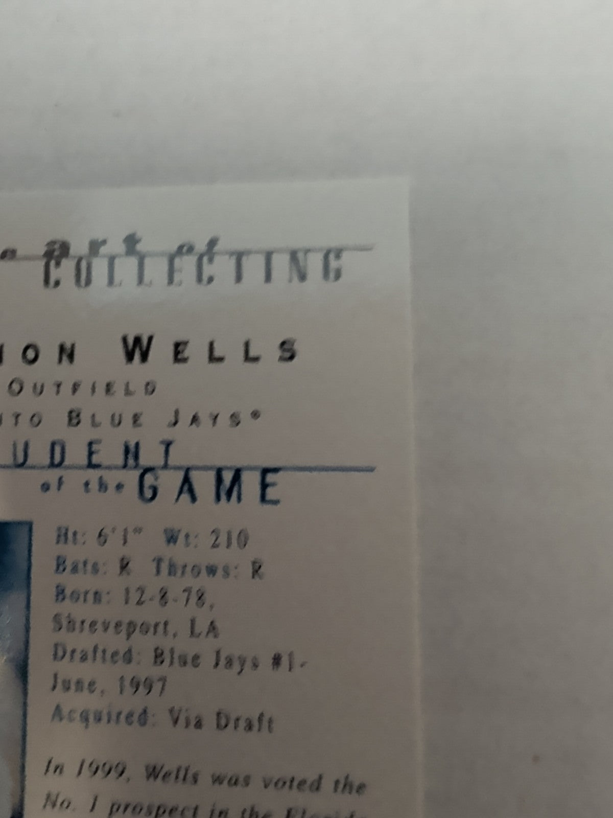 2000 Topps Gallery - Students of the Game Vernon Wells #138