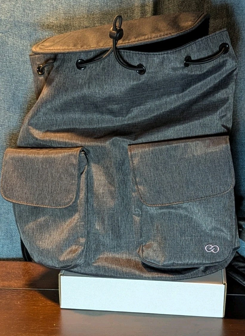 CALIA by Carrie Underwood Backpack Rucksack | Heather Grey Gym Bag | Drawstring