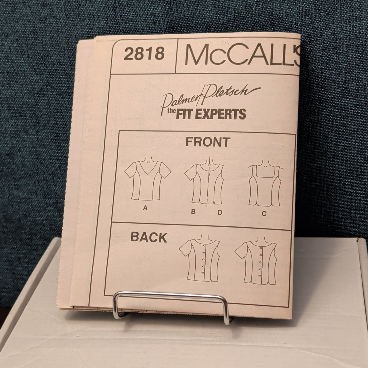 McCall’s 2818 Sewing Pattern Misses Tops Learn To Fit A Full Bust Sz 10-14 Uncut
