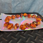 18 Baroque Pre-Drilled Faceted Tortoise Plastic Beads 3oz Craft Lot