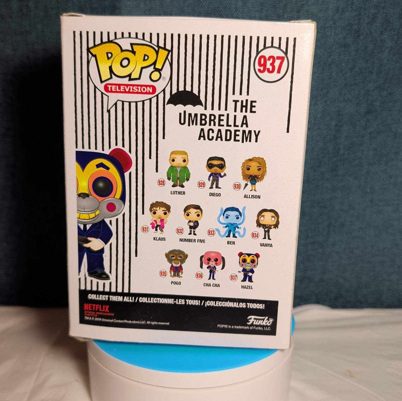Funko Pop Television Umbrella Academy 937 Hazel Mask Figure in Box w Protector