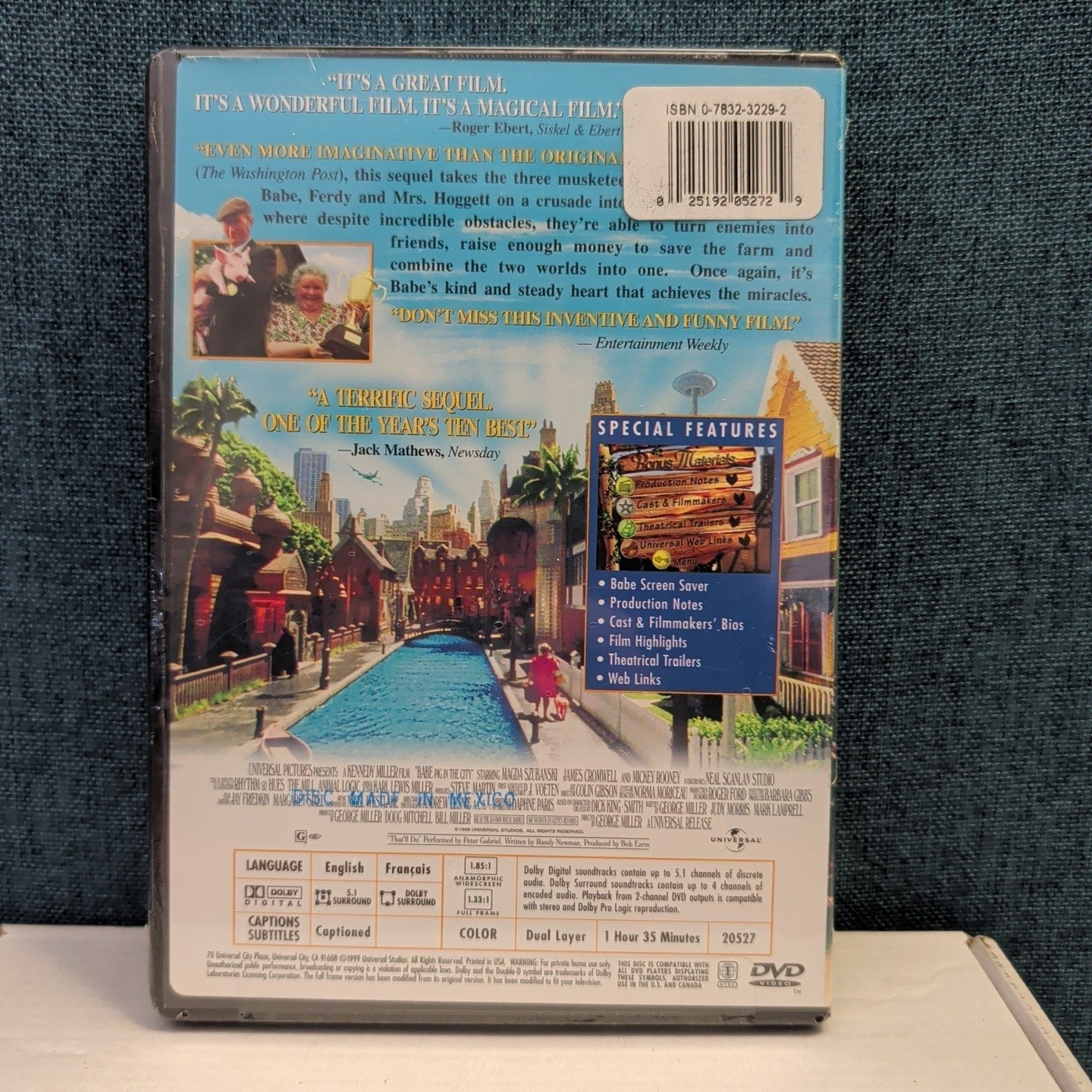 Babe Pig in the City DVD NEW Sealed Universal Kids Family Classic George Miller