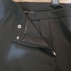 Zac & Rachel Black Dress Pants 14 Pleated Pocket Stretch Career NWOT