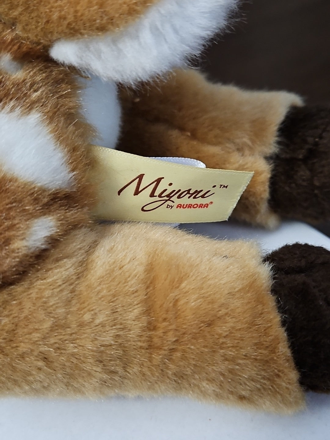 Aurora Miyoni Spotted Fawn Deer Plush 11" | Realistic Laying Down Stuffed Animal