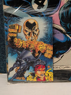 Real Heroes #1 Pizza Hut Marvel 1994 Promo Black Panther The Thing Jubilee Good