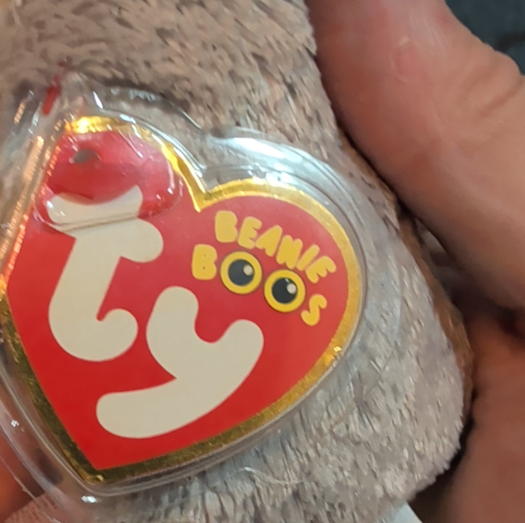 Ty Beanie Boos Squeaker Mouse 6" Plush Sparkle Cheese Kidcore