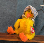 Ty Bonnie Yellow Baby Chick Plush Gingham Bonnet 1993 Vintage