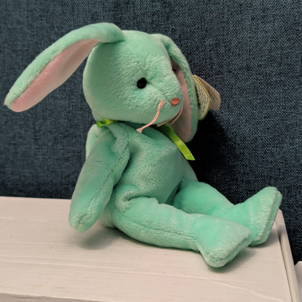 Ty Beanie Baby HIPPITY the Bunny | Retired 1997/1998 | 5th Gen Tag Mint Green