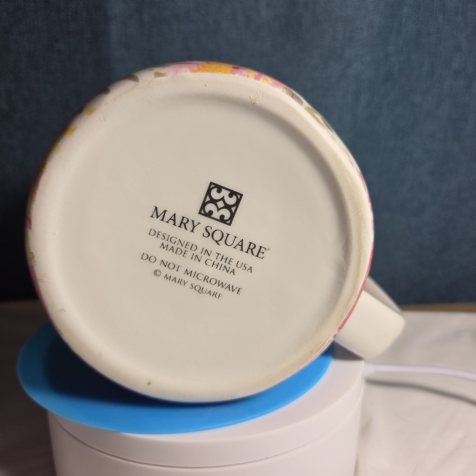 Mary Square Hope Mug Floral Ceramic Cup