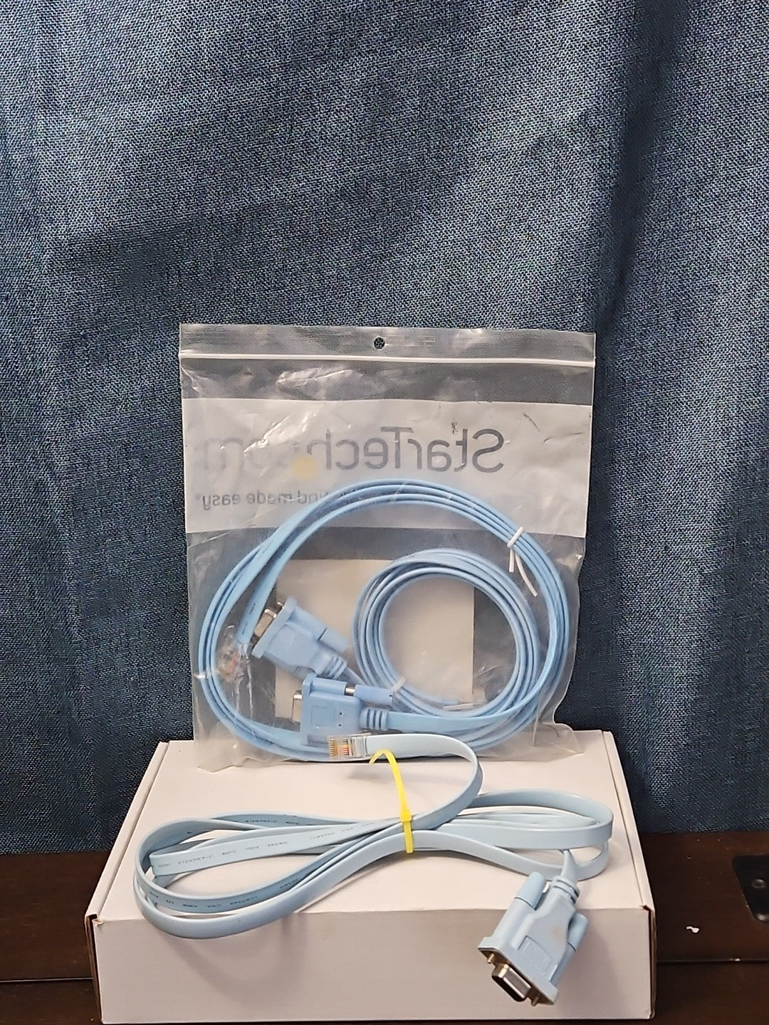 StarTech Cisco Console Cable 6ft | DB9 to RJ45 Management Router Switch | Blue