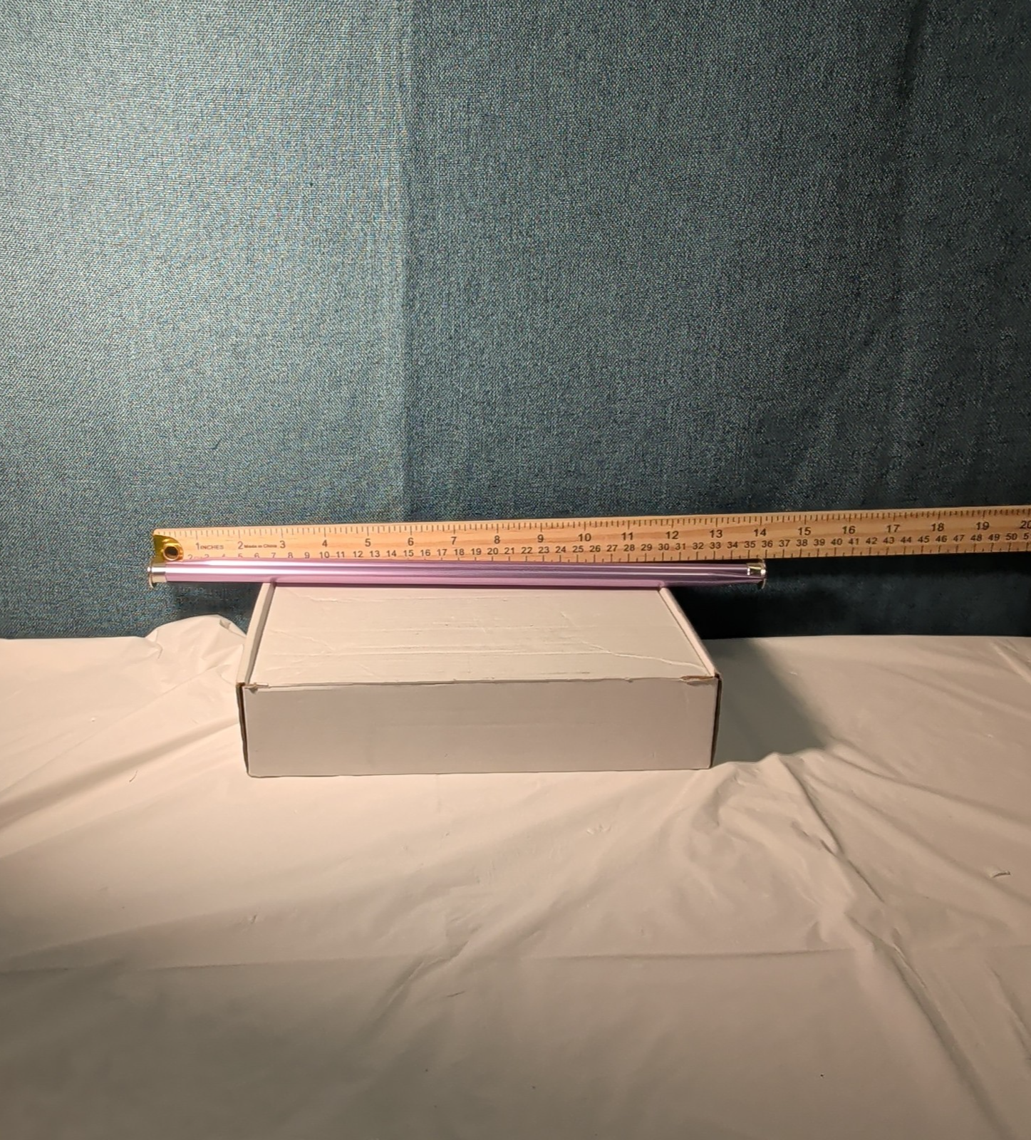 Boye Size 5 Aluminum Knitting Needles 14 Inch Straight Pair Purple Vintage 6328