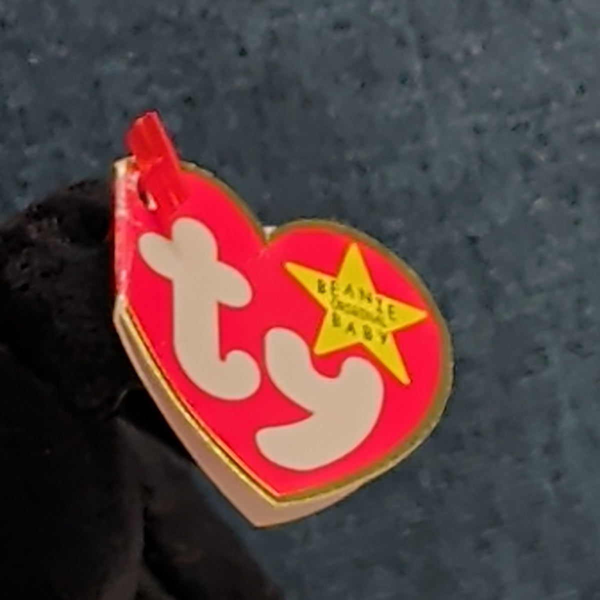 Ty Beanie Baby Luke the Black Labrador Retired 1999 WMT Holographic Tag Vintage