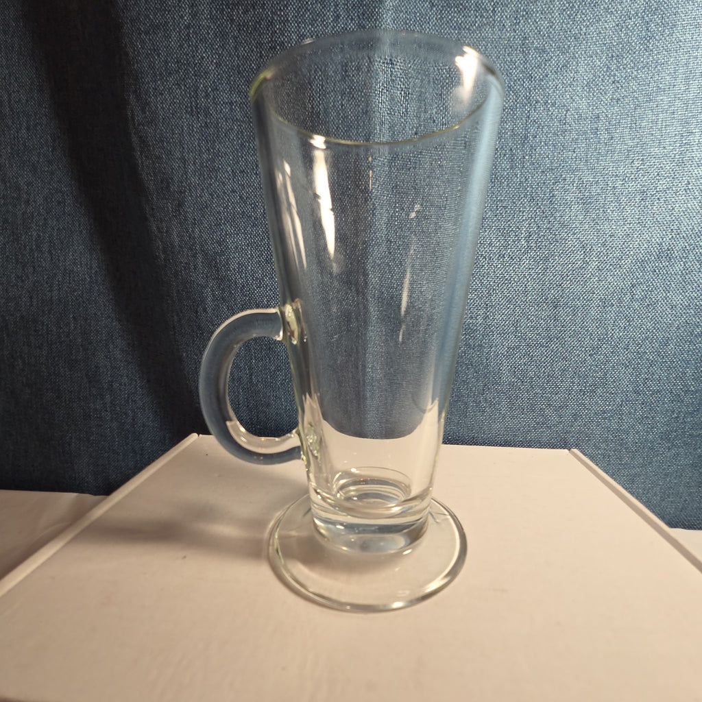 Clear Glass Irish Coffee Mug 6" Footed Latte Hot Toddy Cafe Cup Replacement