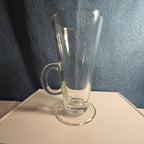 Clear Glass Irish Coffee Mug 6" Footed Latte Hot Toddy Cafe Cup Replacement
