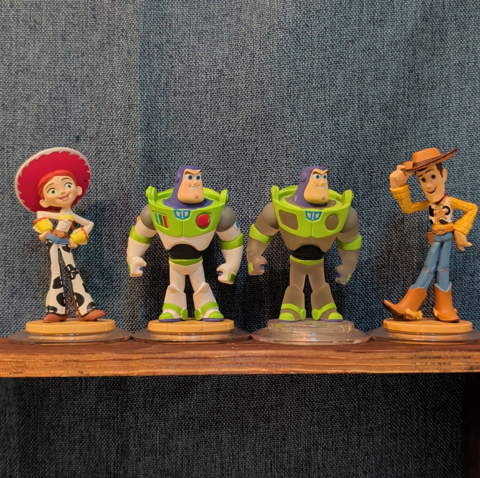 Disney Infinity 1.0 Toy Story 4 Figures Jessie Buzz Buzz Crystal Variant Woody