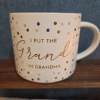 Threshold Grand In Grandma 16oz Stoneware Coffee Mug Dotted