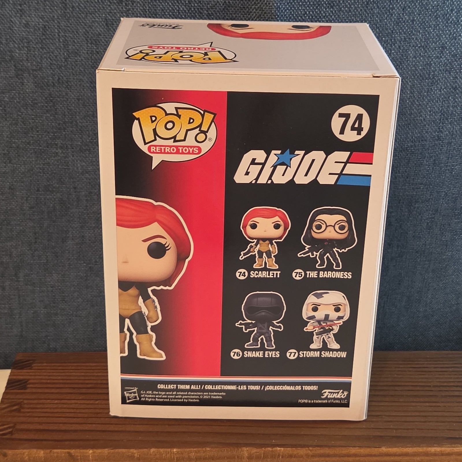 Funko Pop Retro Toys G.I. Joe Scarlett #74 New in Box with Protector