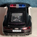 RMZ City Audi R8 Police Car 1/36 Diecast Pull Back Opening Doors PreOwned