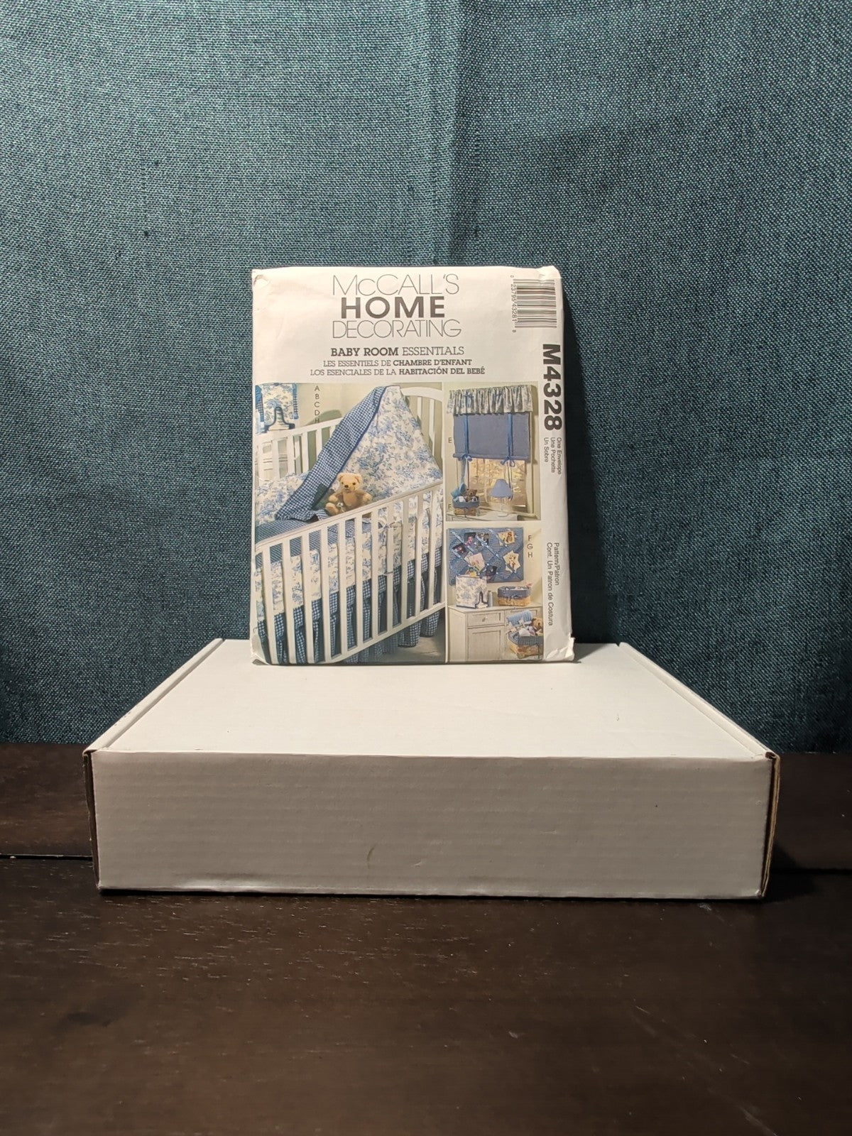 McCall's M4328 Nursery Decor Pattern 2003 Crib Quilt Bumper Skirt Stacker UNCUT