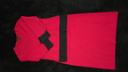 Spenser Jeremy Knit Skirt Set Large L Red Black Faux Wrap Sweater 2 Piece Vtg
