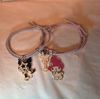 Kuromi My Melody Magnetic Friendship Bracelet Set Enamel Kawaii Y2K  OS