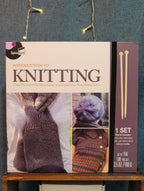 SpiceBox Intro To Knitting Learn To Knit Craft Kit Bamboo Needles