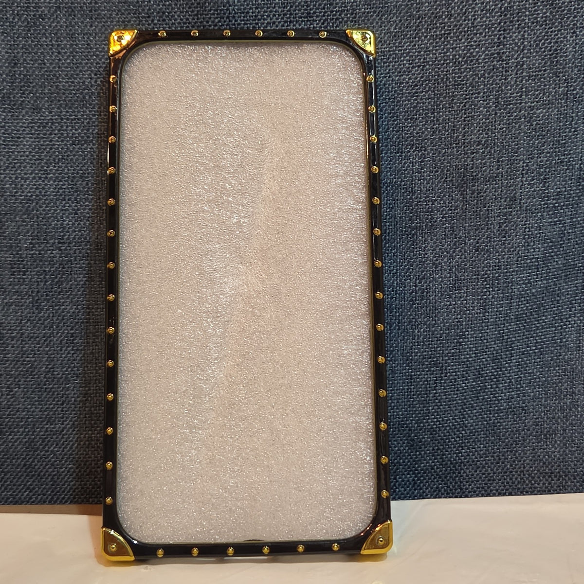 Boutique Samsung Galaxy Queen Crown Gold Square Case Shockproof