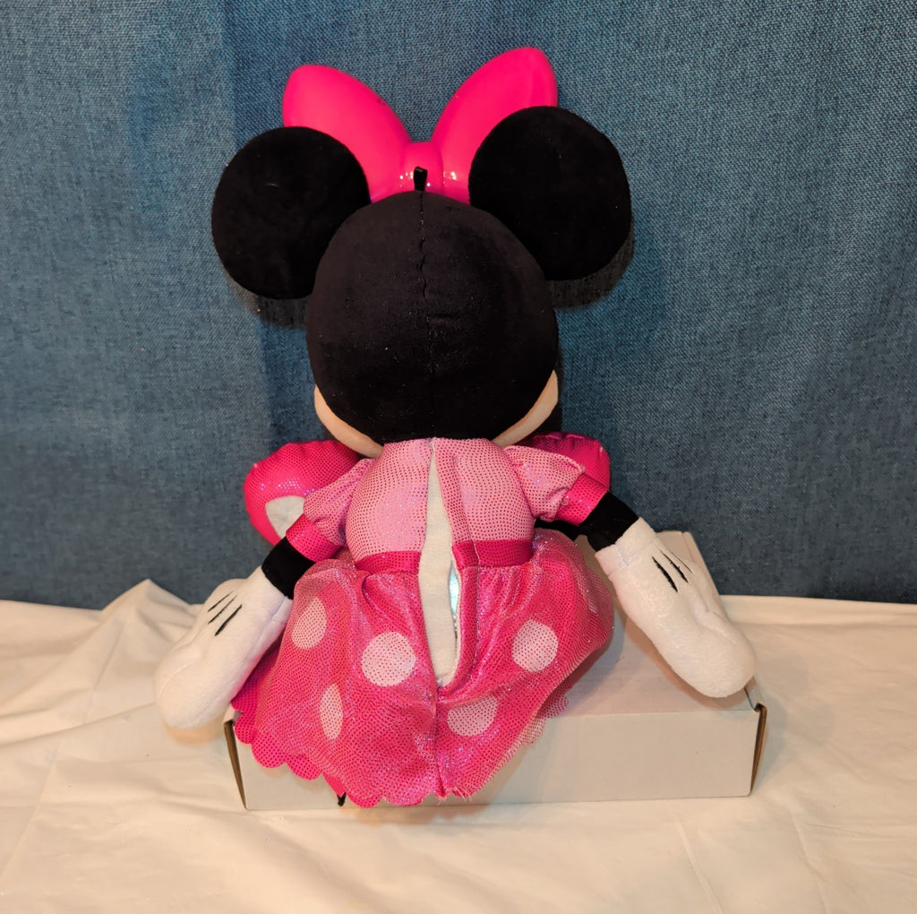 Disney Jr Colorfinity Minnie Mouse Interactive Plush 15" Light Up Talking Toy