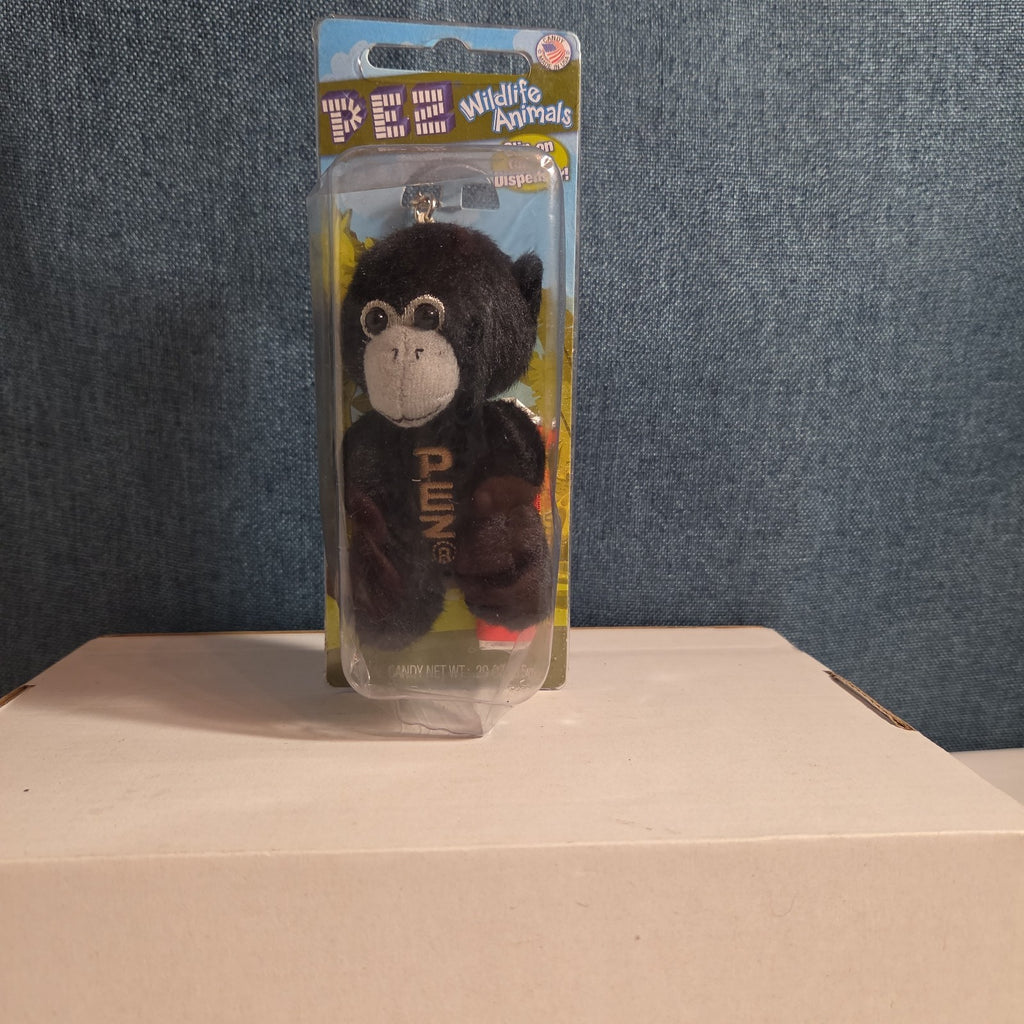 PEZ Wildlife Animals Plush Monkey Chimp Keychain Dispenser 2015