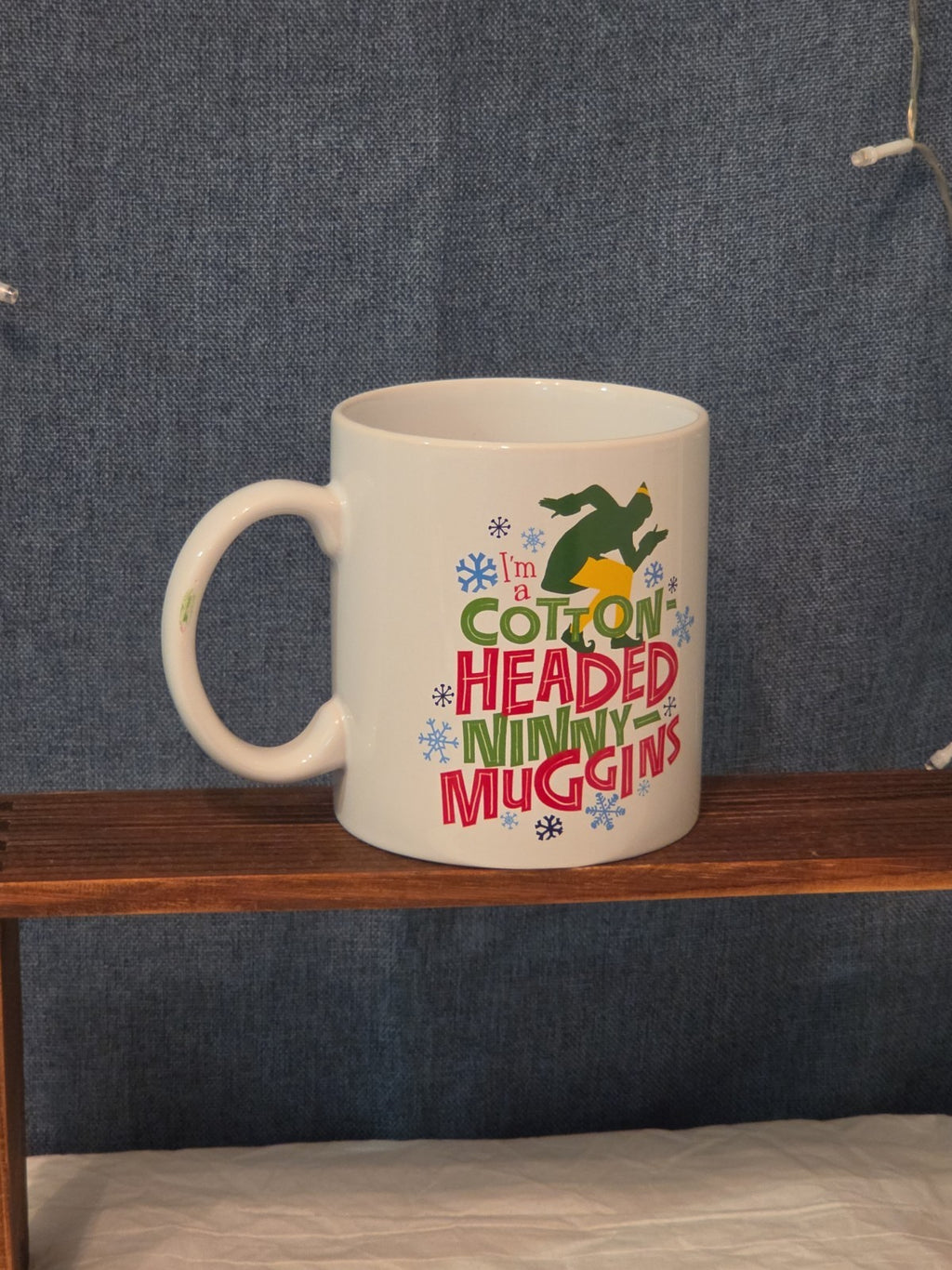 ELF Christmas Movie Ceramic Coffee Mug I'm a Cotton-Headed Ninny-Muggins 20 oz