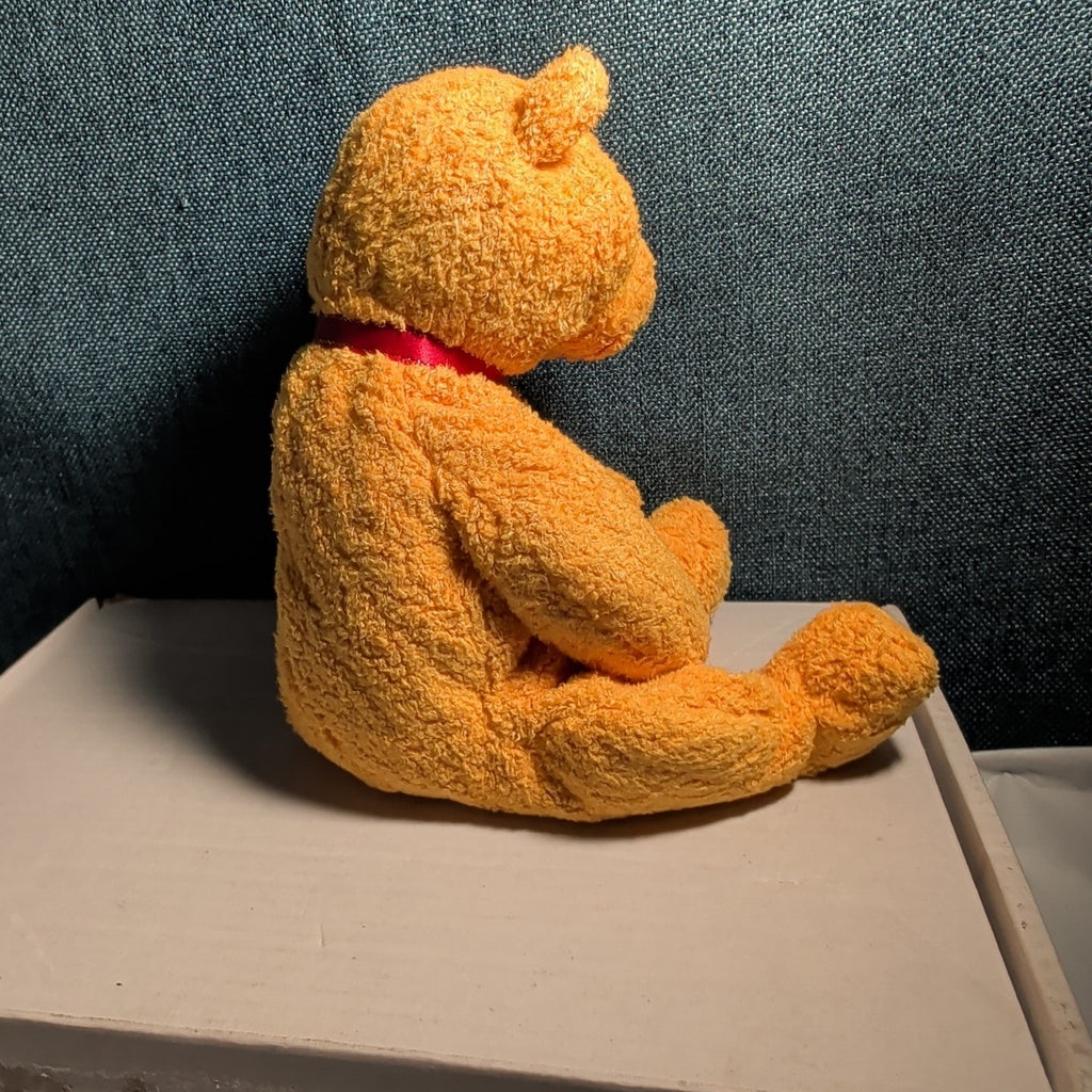 Ty Beanie Baby POOPSIE THE BEAR | 2001 Retired MWMT | Vintage Yellow Teddy Bear