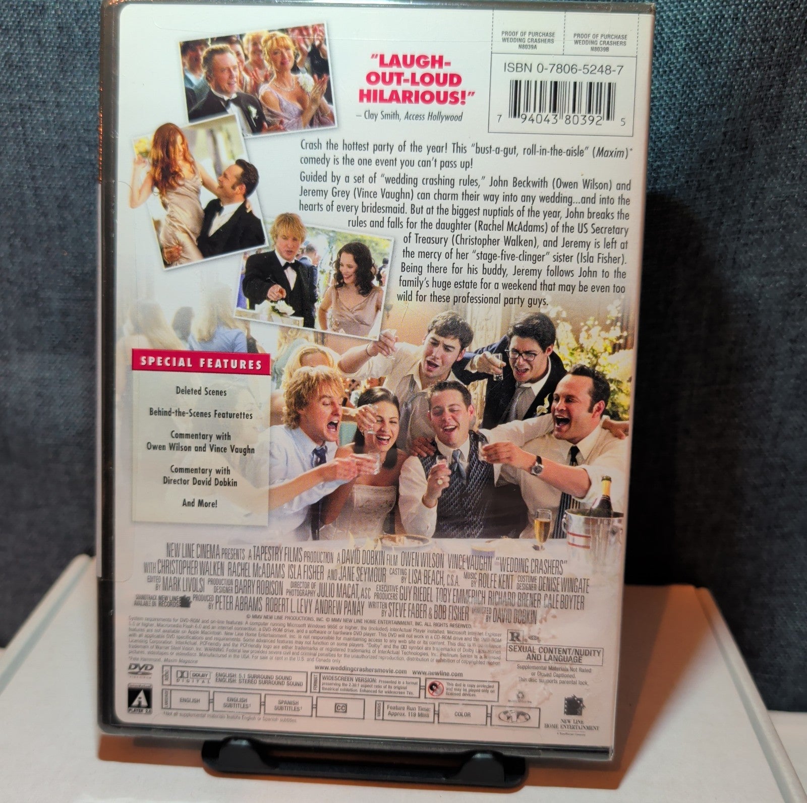 Wedding Crashers DVD 2005 Widescreen R Rated Platinum Series