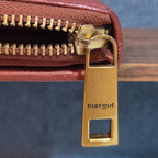 Margot New York Gina Compact Wallet Brandy Leather Boho