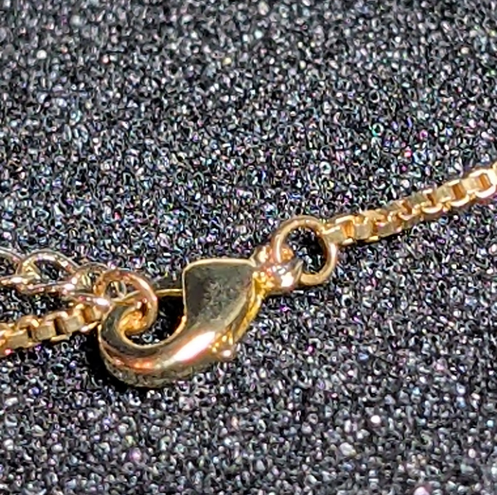 Bubble Letter E Necklace Rhinestone Gold Tone Y2K Vibe