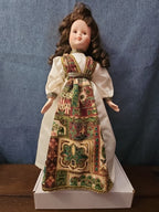 Vintage 1991 House of Lloyd "Juliet" 16" Porcelain Doll | Renaissance Tapestry