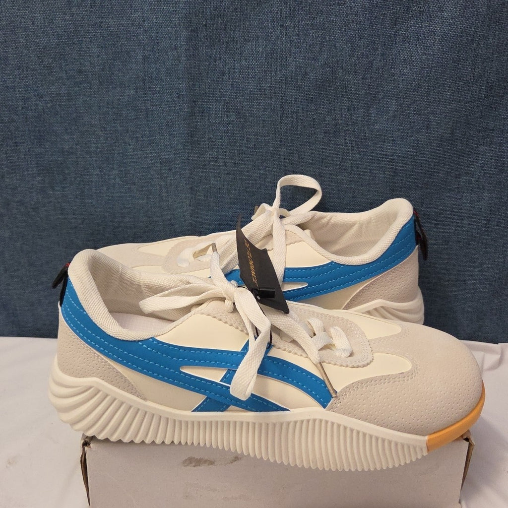 DeFlorance CLOUDEA 2.0 Orthopedic Sneakers | White Blue Women's Size 8 NEW