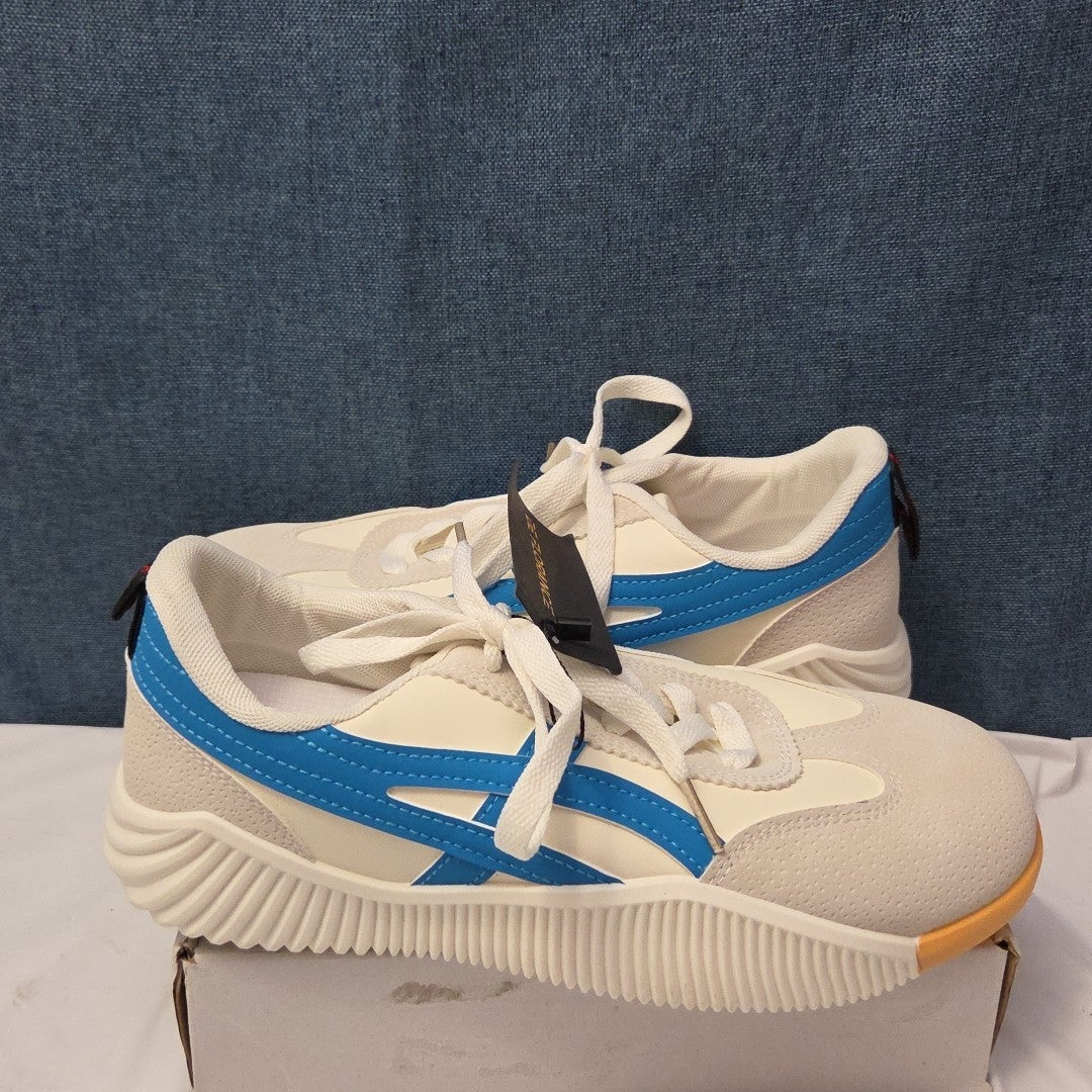 DeFlorance CLOUDEA 2.0 Orthopedic Sneakers | White Blue Women's Size 8 NEW