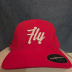 Flexfit Delta Hat SM Red Fly Embroidered Baseball Cap Fitted Performance 180