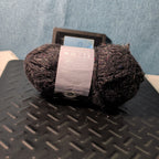 Loops & Threads Dewdrops Yarn #14 Jet Black Sequins Mohair Bulky DISCONTINUED