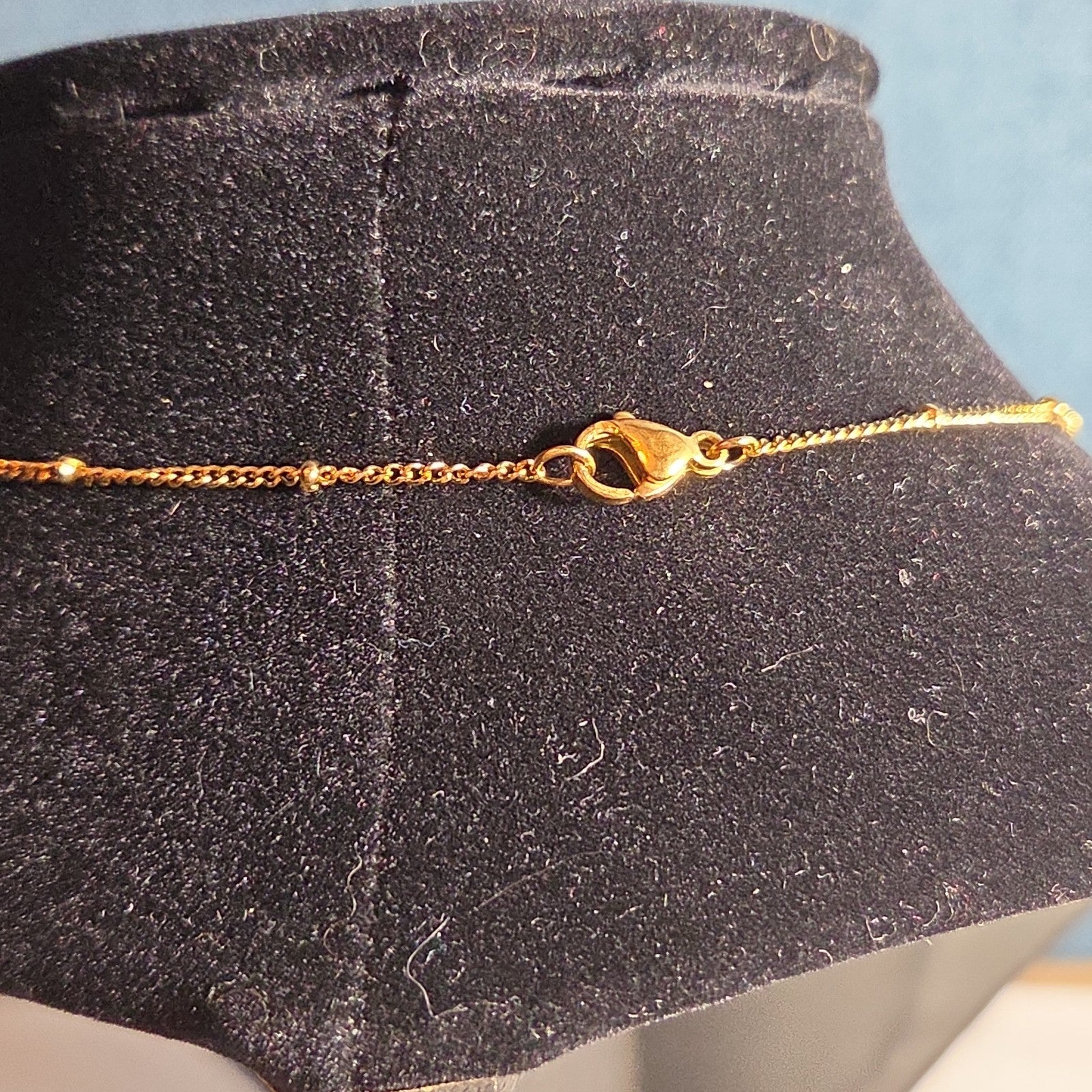 Y Initial Bubble Letter Necklace Gold Tone Satellite